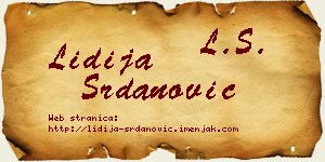 Lidija Srdanović vizit kartica